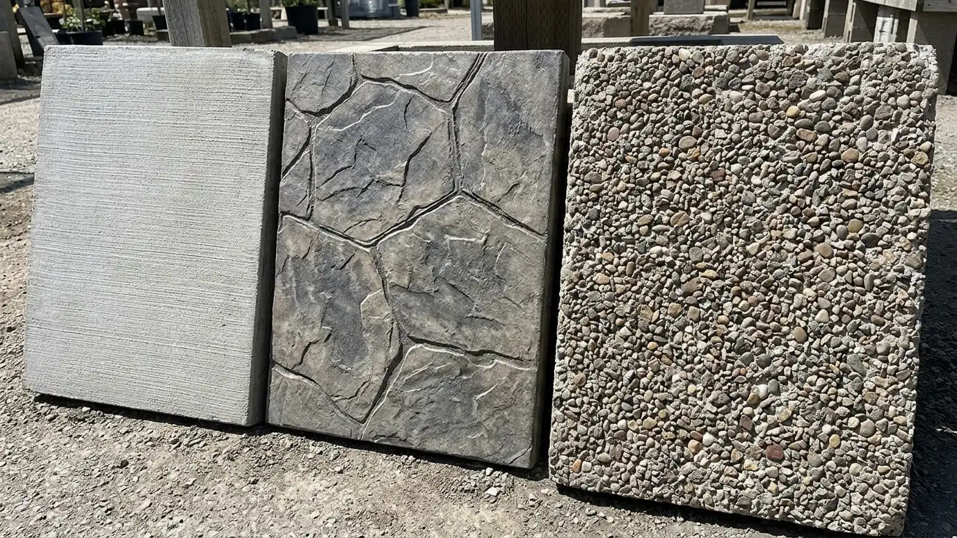 Stamped vs Plain vs Exposed Aggregate Concrete