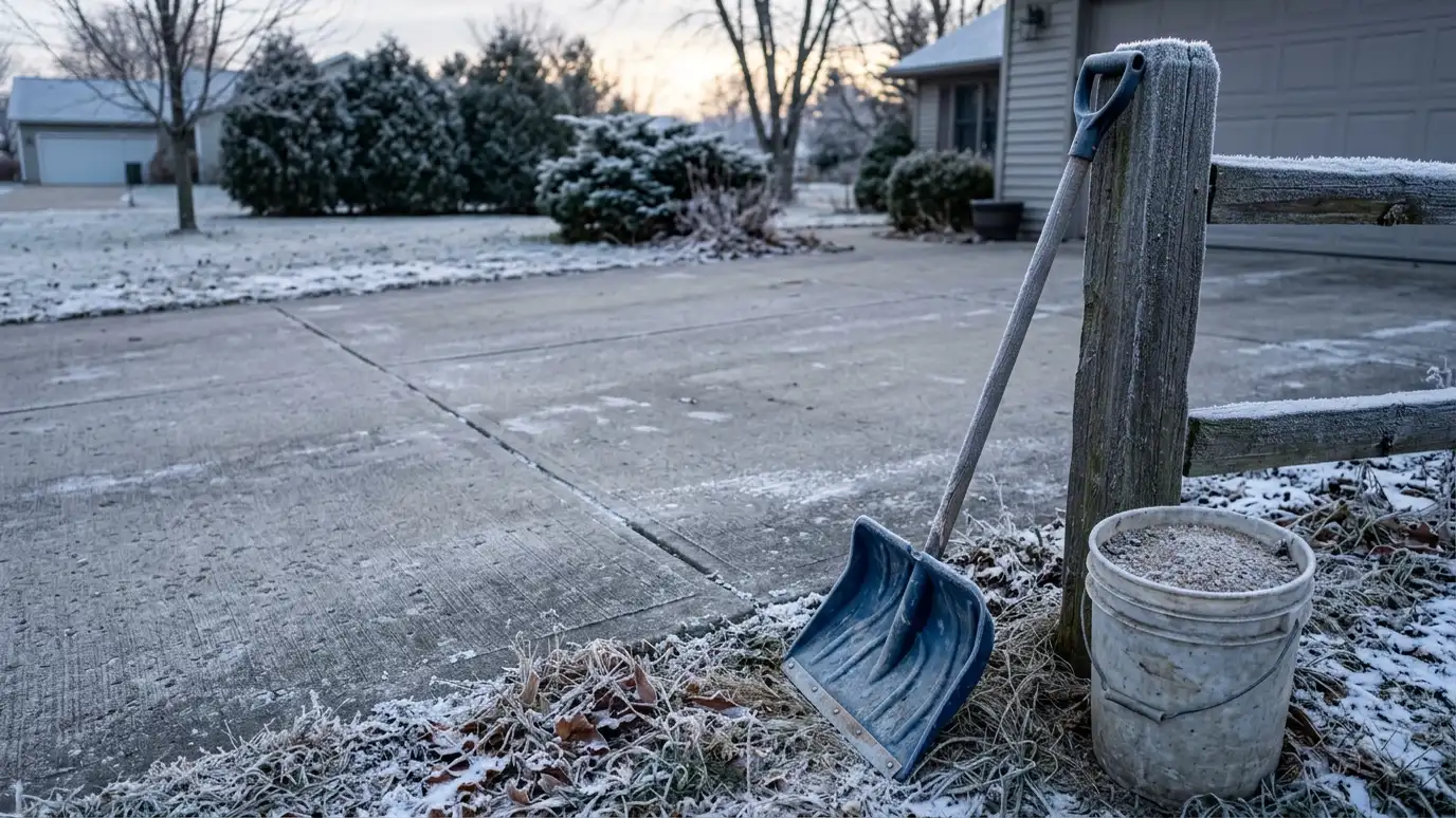 Winter Concrete Care and De-Icing Tips