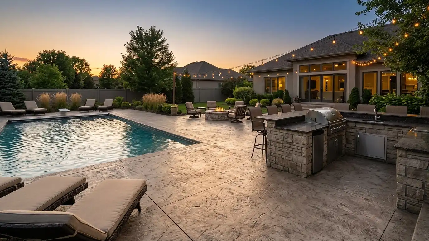 Concrete for Pool and Outdoor Living Spaces explained for Nashville and Middle Tennessee