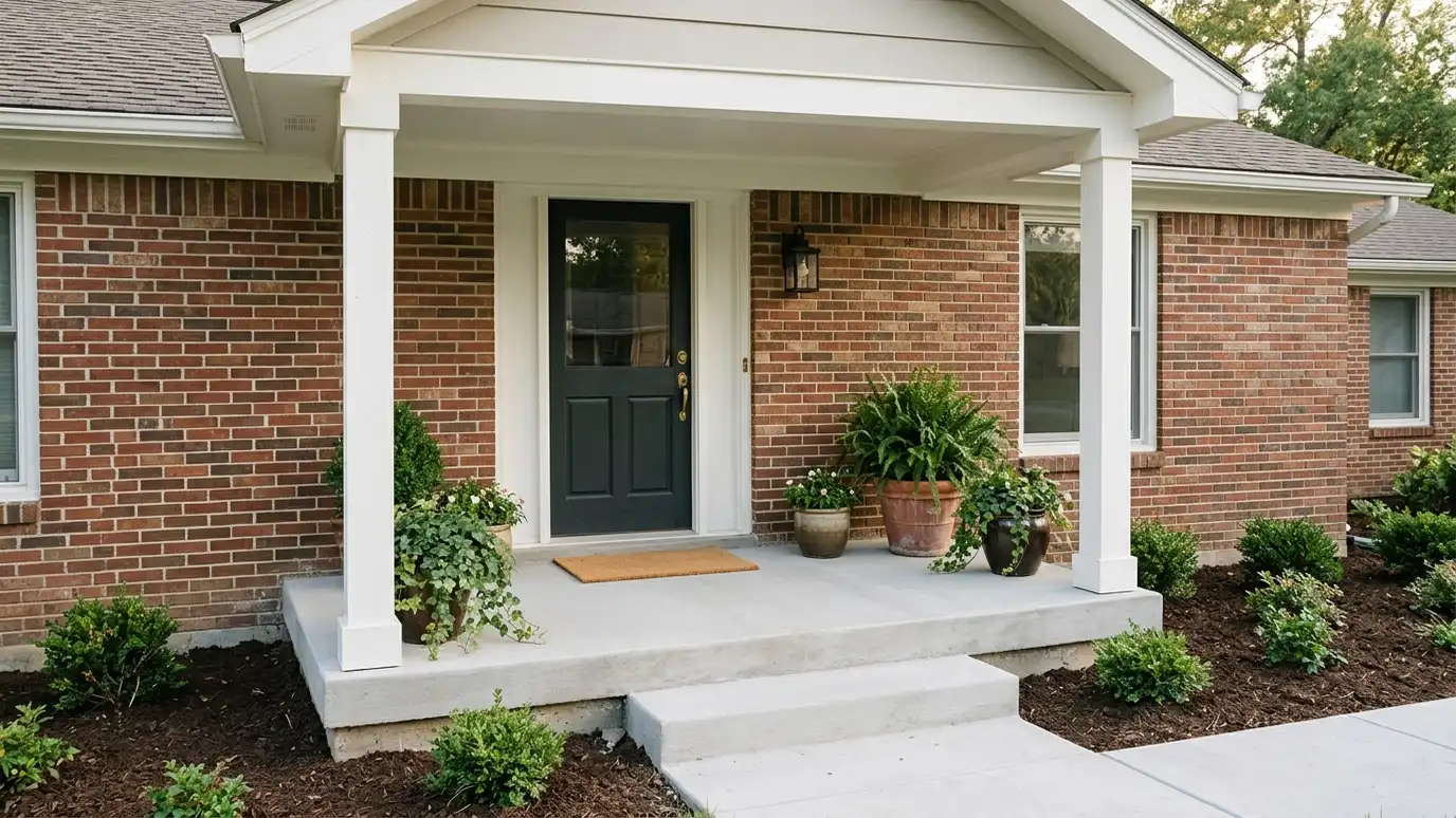 Concrete Porches and Entry Slabs in Nashville and Middle Tennessee
