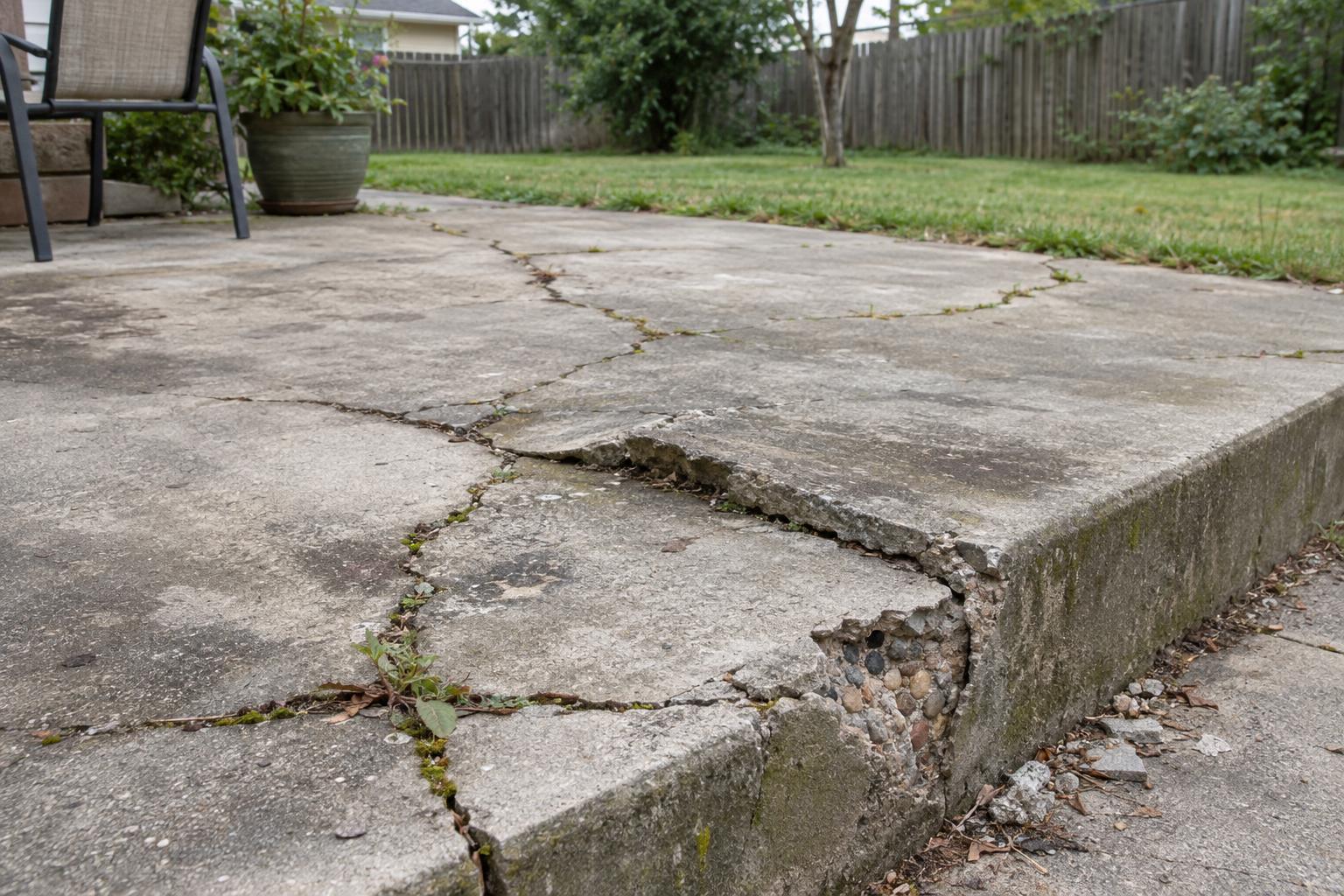 Concrete Repairs on Patios in Nashville