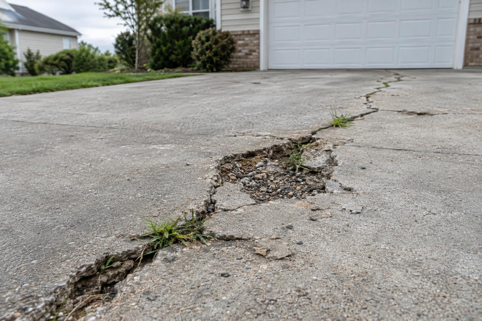 Cracked Driveway Repair Nashville